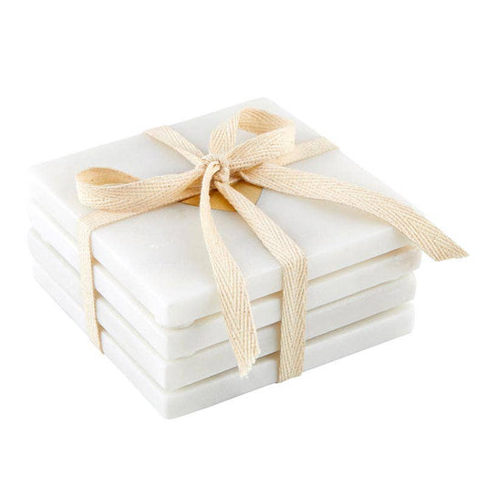 Heart Marble Coasters Set