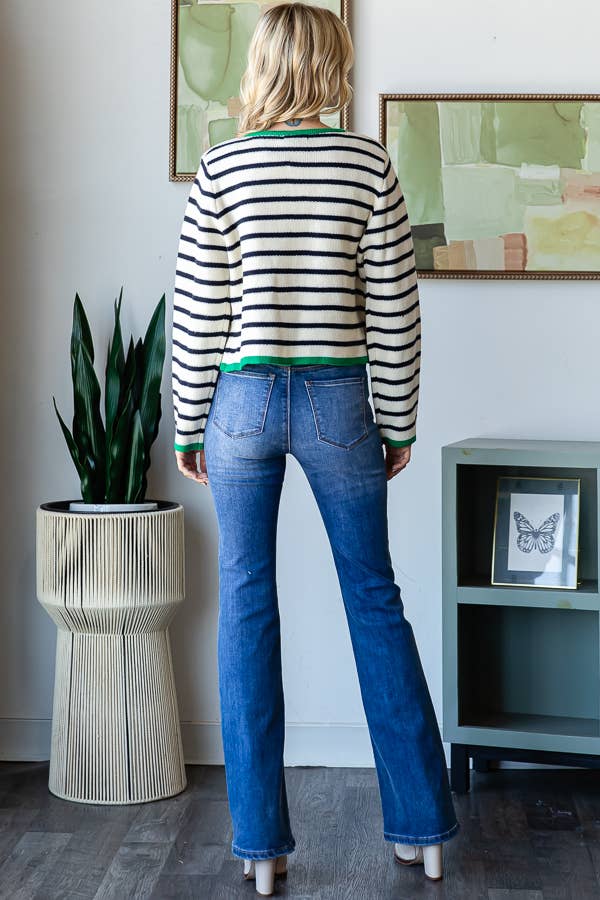 Luck of the Irish Striped Cardigan