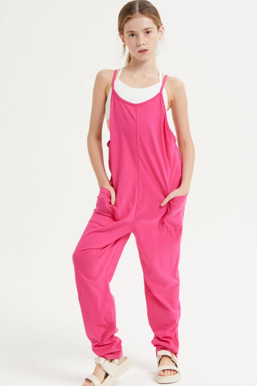 Sleeveless Pink Romper