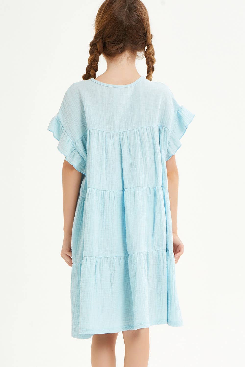 Light Blue Ruffle Dress