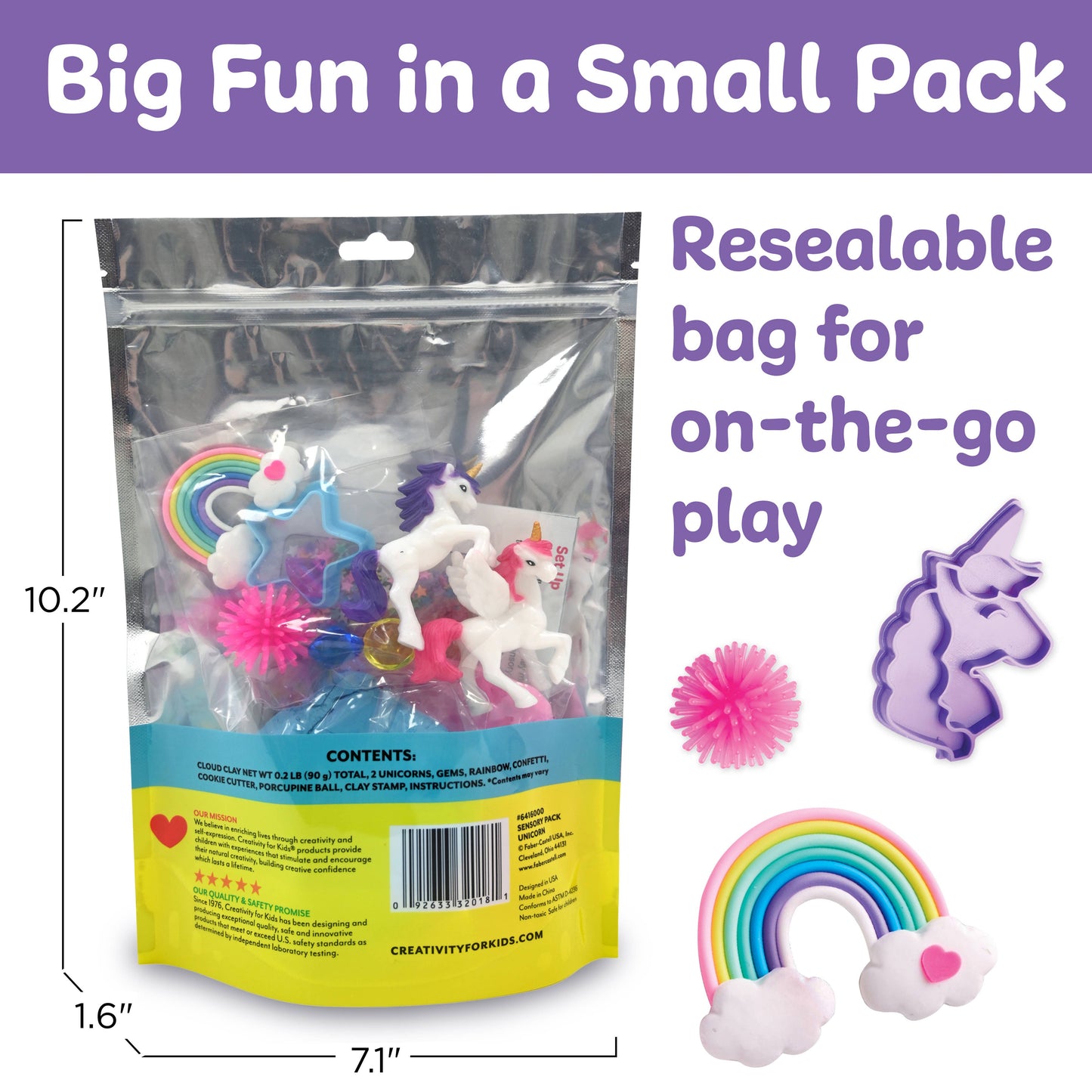 Unicorn On the Go Sensory Play Set for Kids