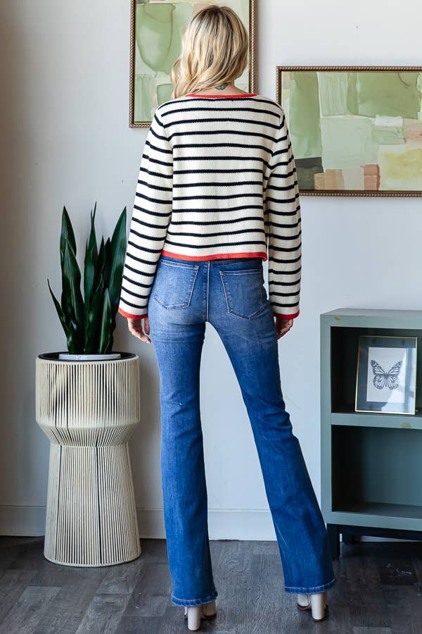 Luck of the Irish Striped Cardigan