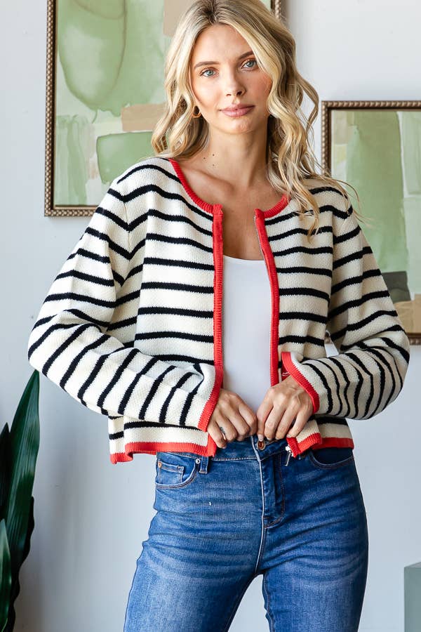 Luck of the Irish Striped Cardigan