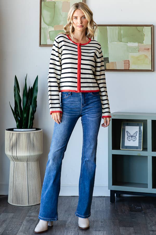 Luck of the Irish Striped Cardigan