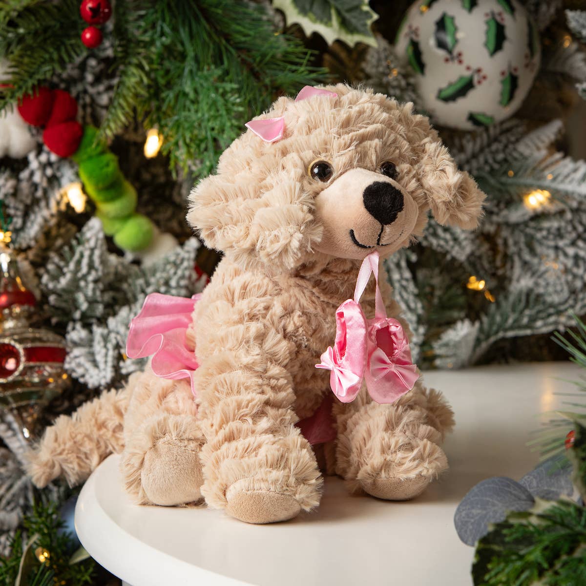 10" (24cm) Ballerina Scruffy Dog Pink