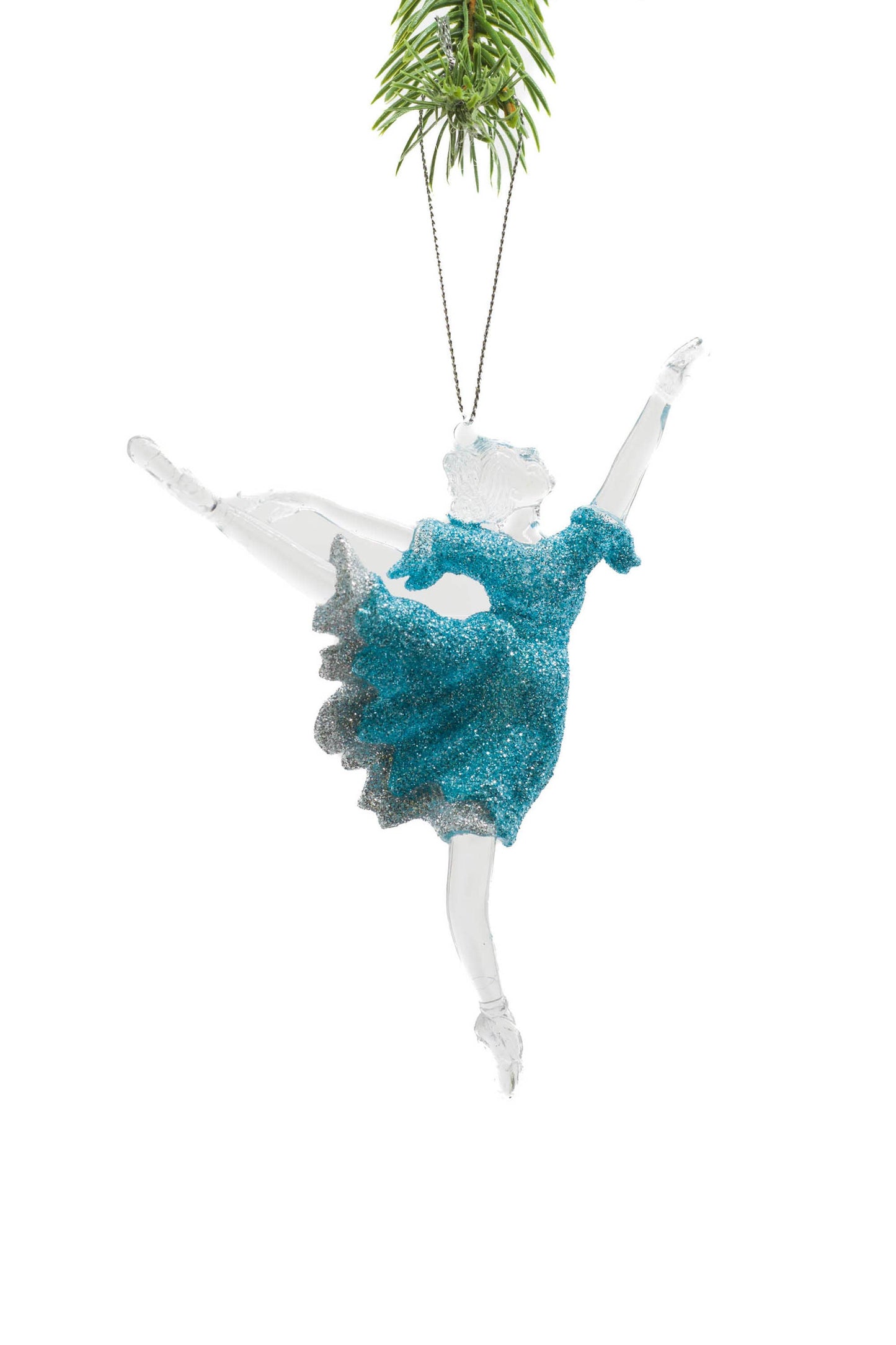 Clear Hanging Ballerina Ornament