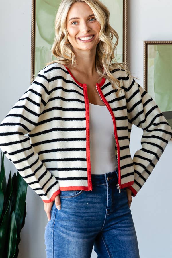 Luck of the Irish Striped Cardigan