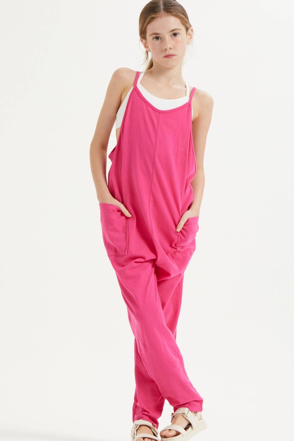 Sleeveless Pink Romper