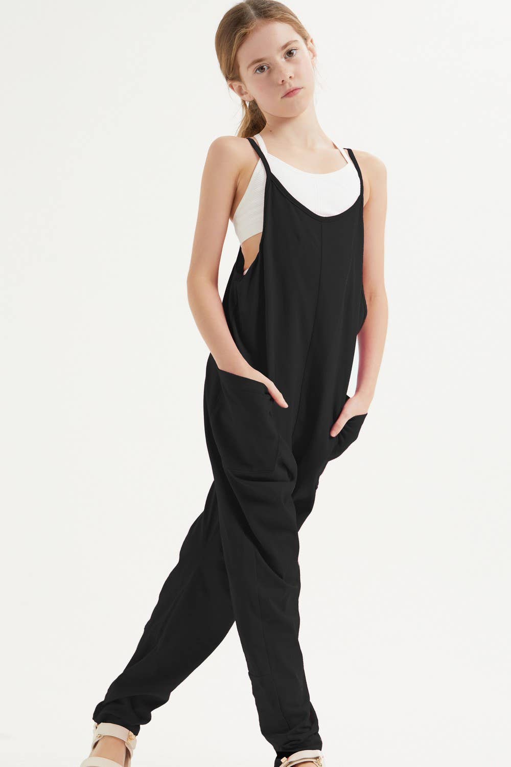 Black Sleeveless Romper