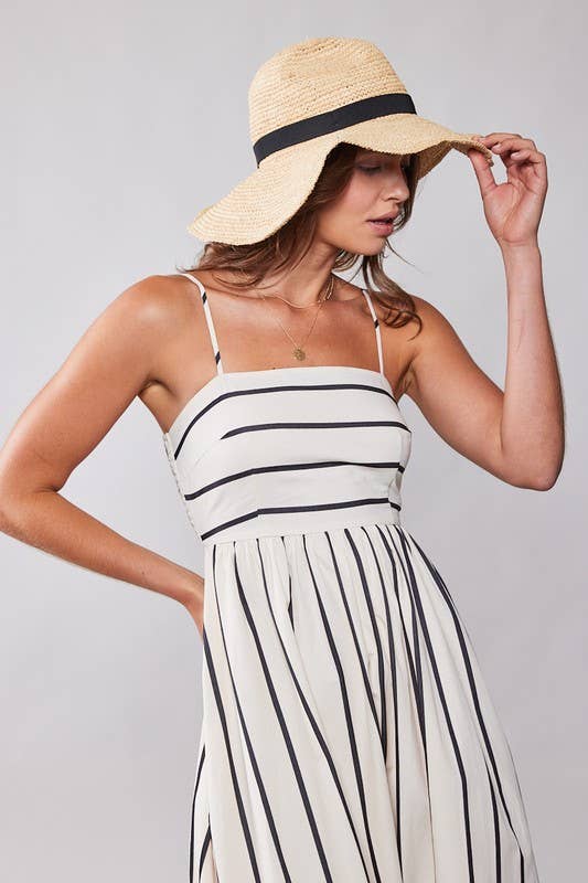 Nautical Stripe Maxi Dress