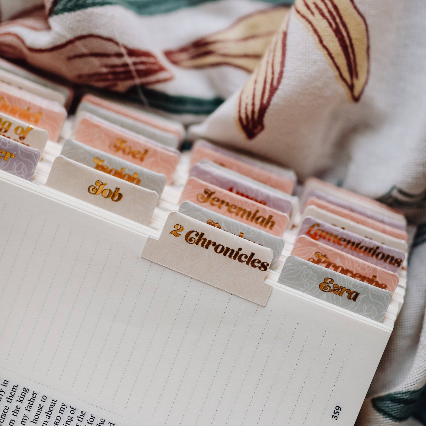 Pastel Floral Bible Tabs *FINAL SALE*
