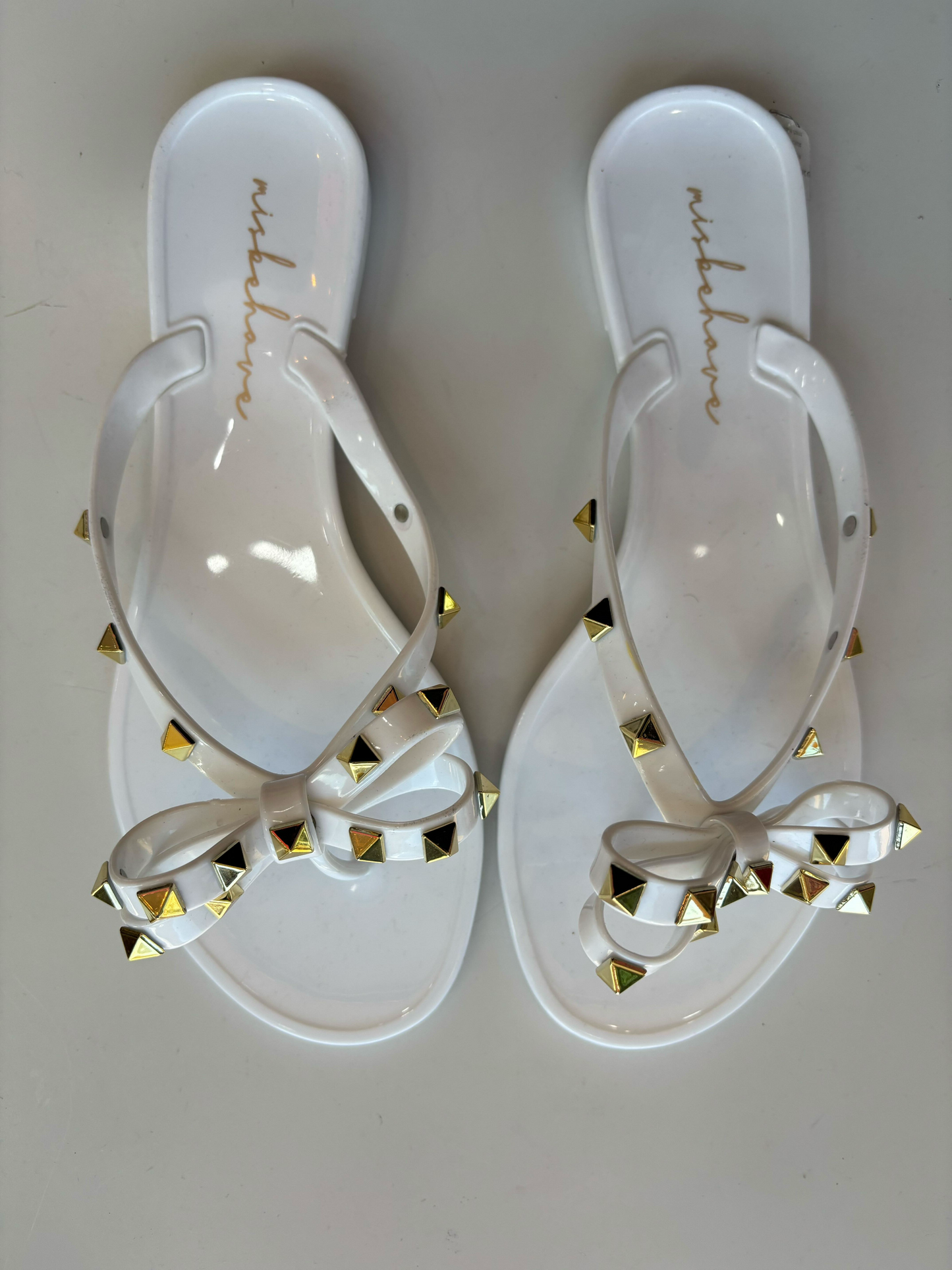White Studded Sandals