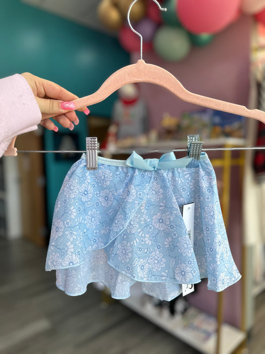 Flower Print Wrap Skirt