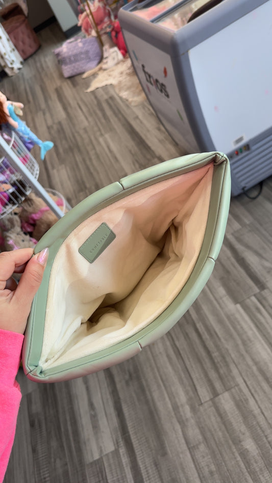 Mint Green Magnet Puff Clutch Bag