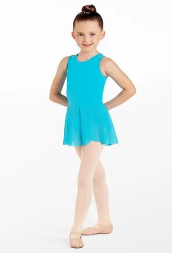 Kids Mesh Shoulder Dress