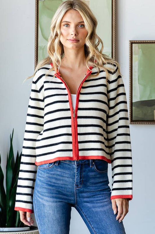 Luck of the Irish Striped Cardigan