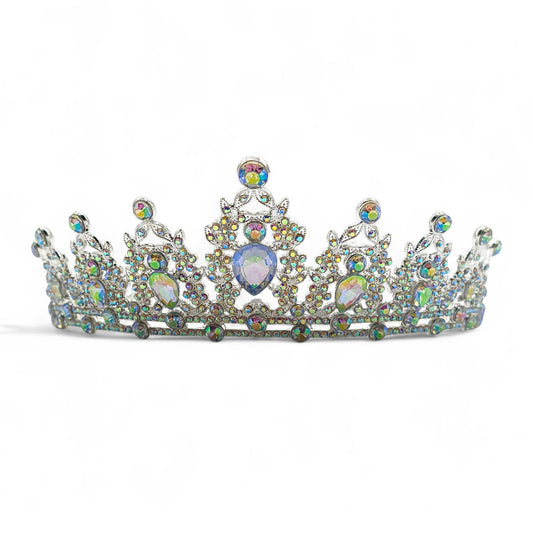 Iridescent Royal Crystal Crown Tiara