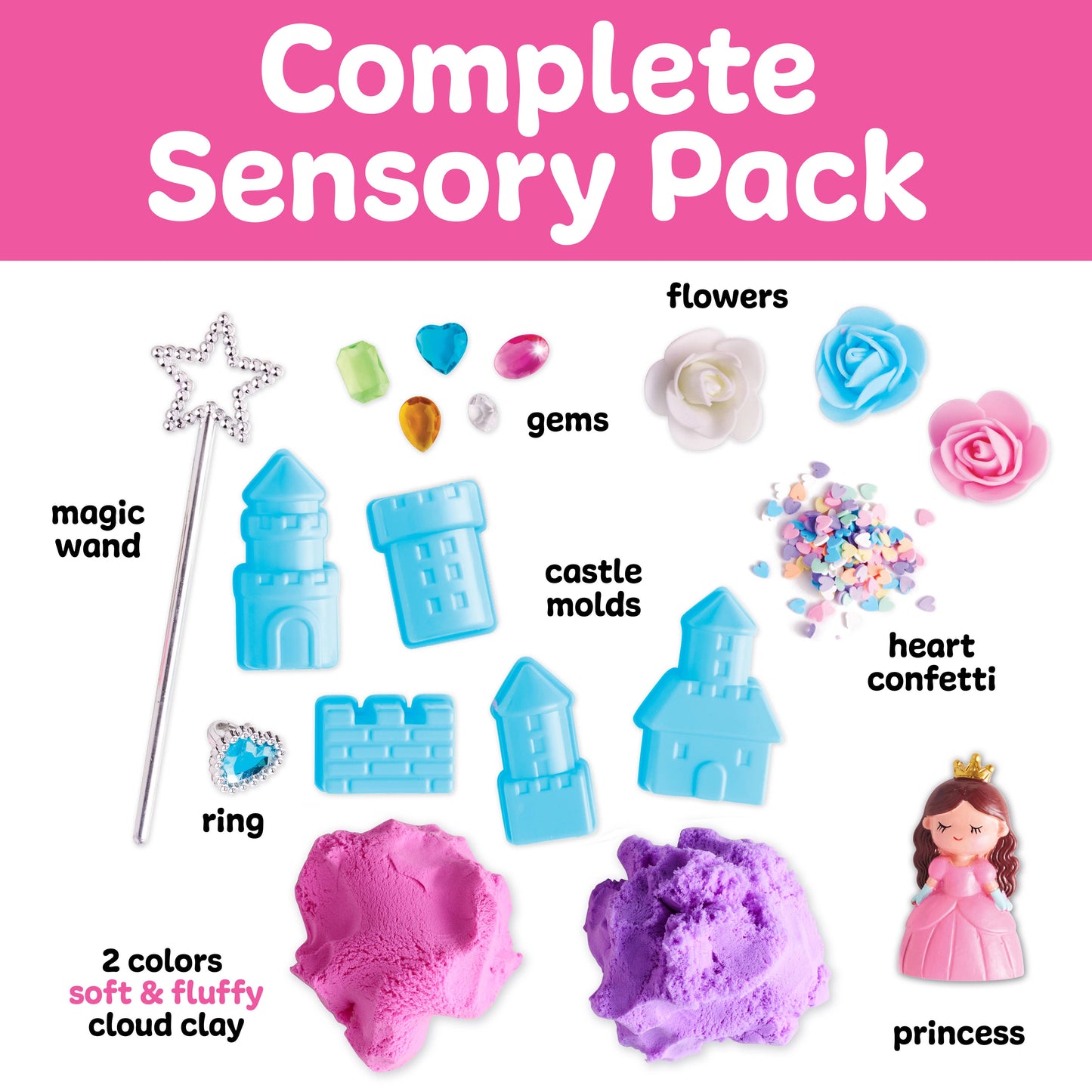 Princess On the Go Sensory Play Set for Kids