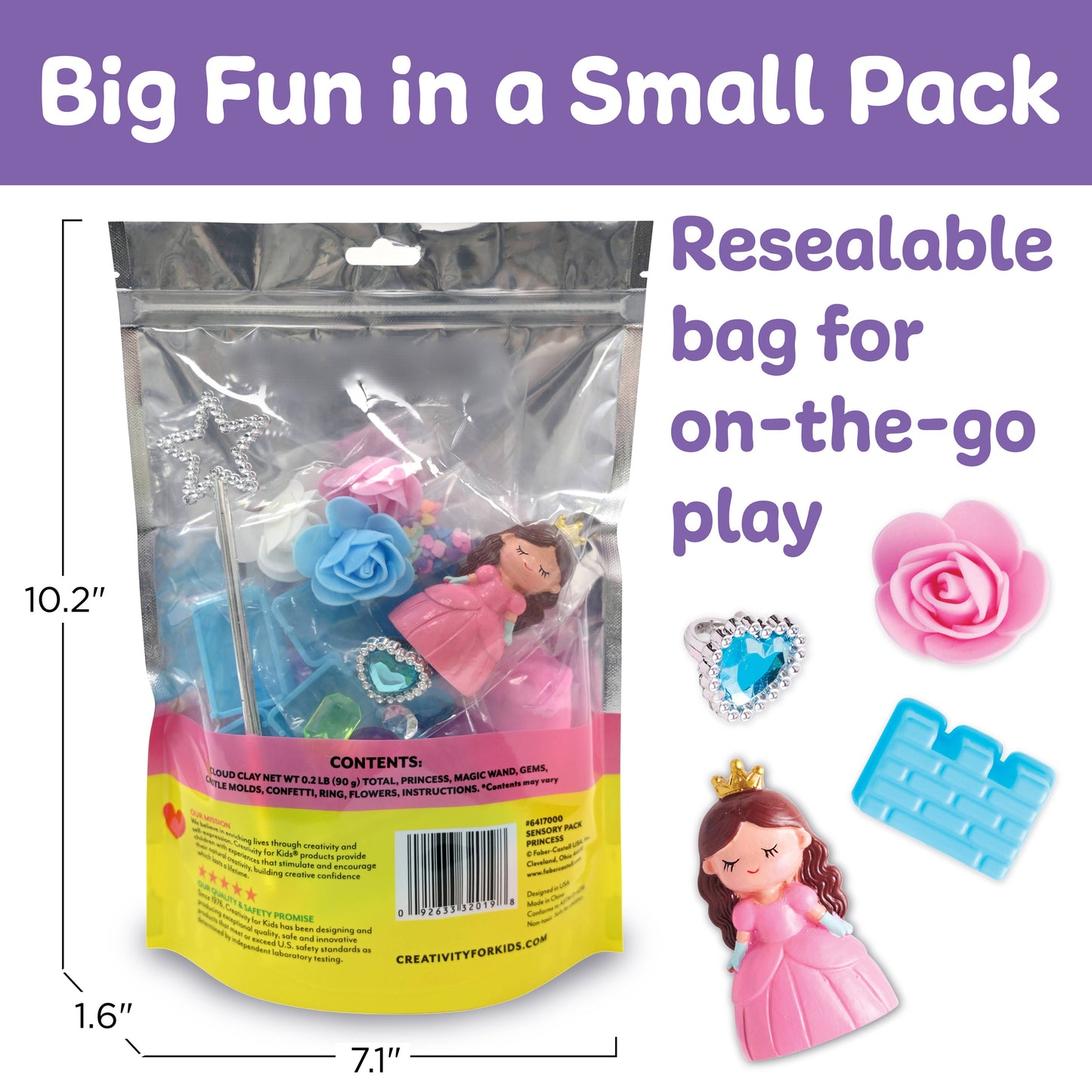 Princess On the Go Sensory Play Set for Kids