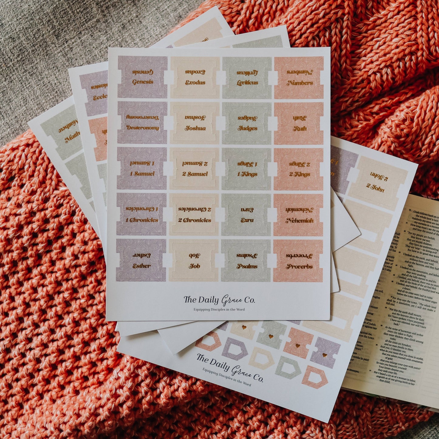 Pastel Floral Bible Tabs *FINAL SALE*