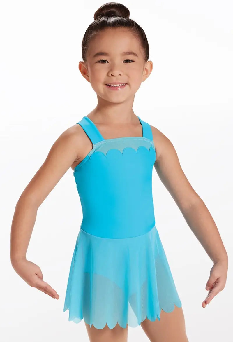 Kids Scalloped Dance Dress