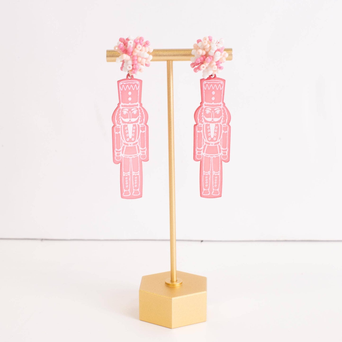 Nutcracker Pom Pom Earring