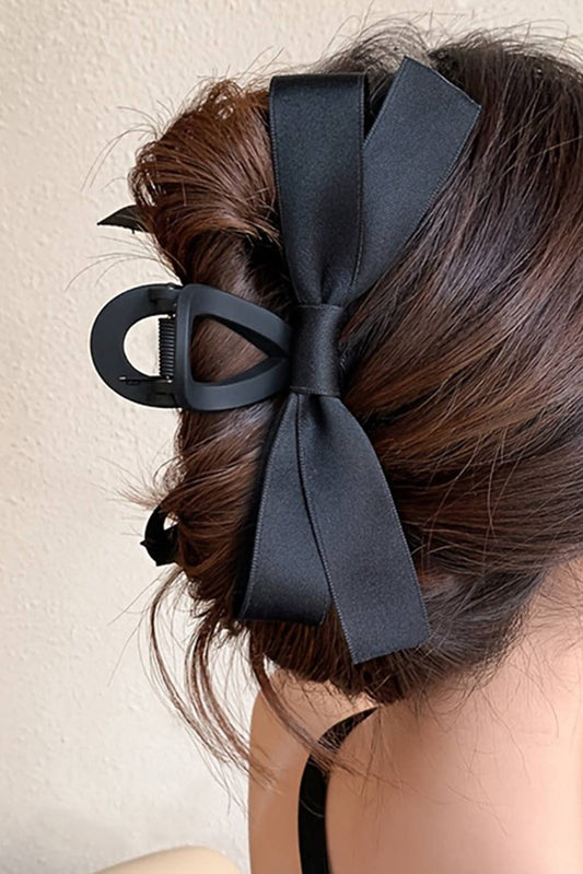 Bow Claw Clip: Black
