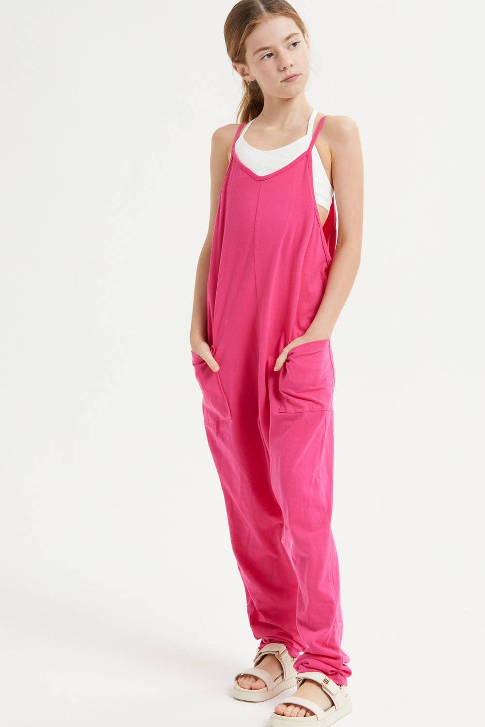 Sleeveless Pink Romper