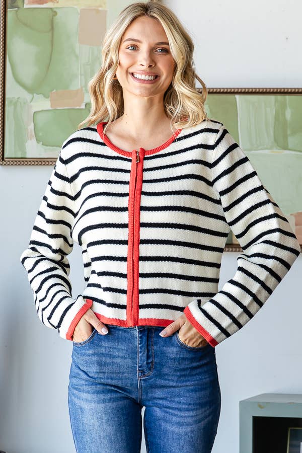 Luck of the Irish Striped Cardigan