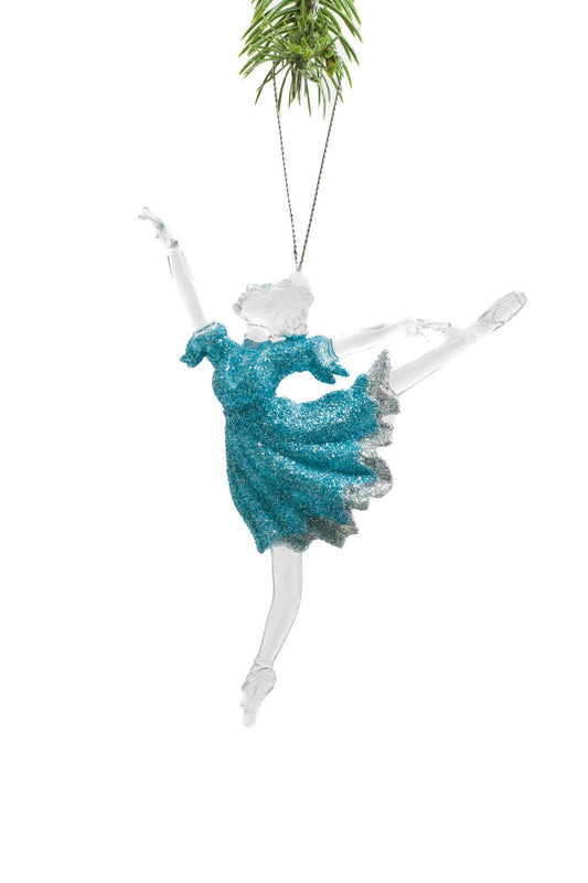 Clear Hanging Ballerina Ornament