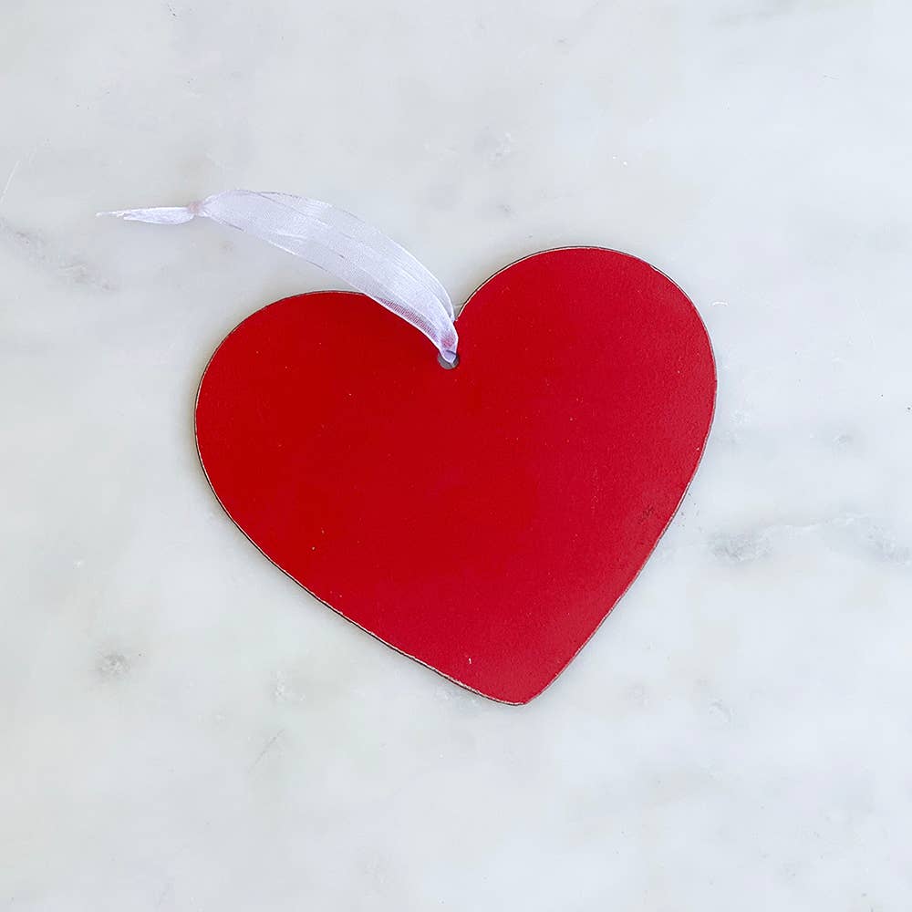 Galvanized Heart Ornament