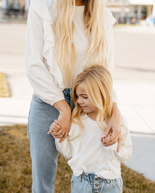 Emmelyn Long Sleeve White Shirt *FINAL SALE*