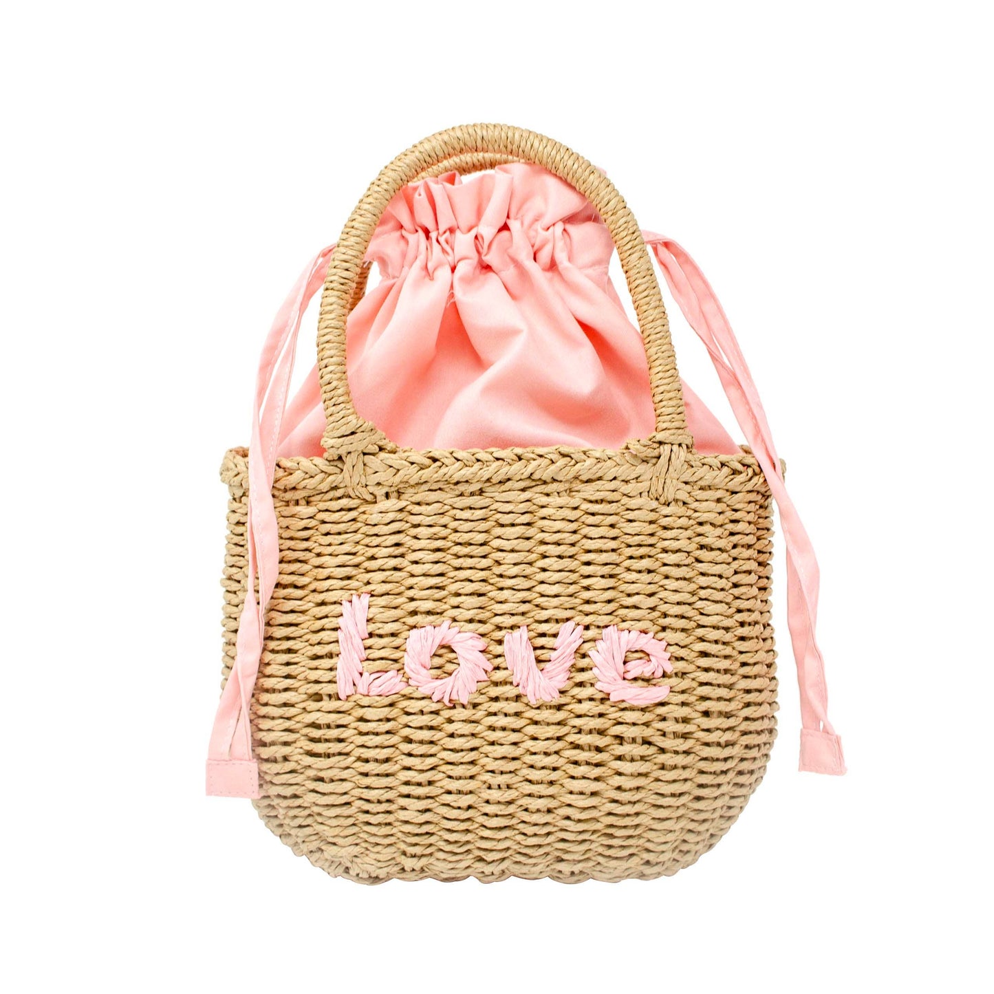 Wicker Message Basket Bag *FINAL SALE*