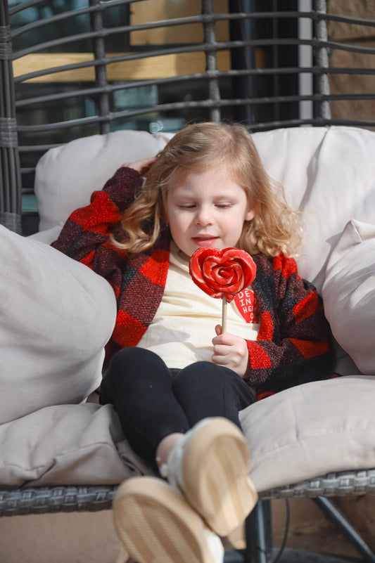 Kids Black/Red Cardigan *FINAL SALE*