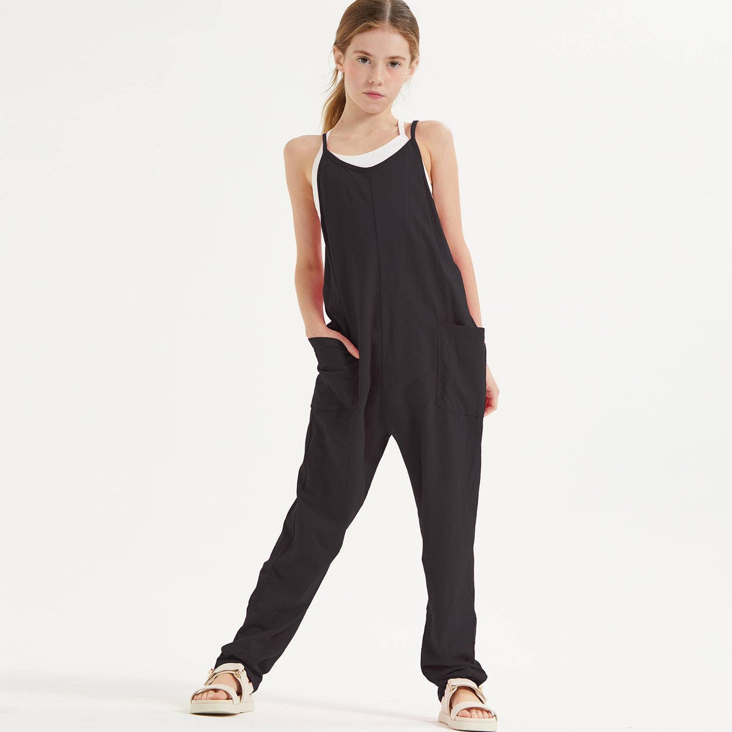 Black Sleeveless Romper