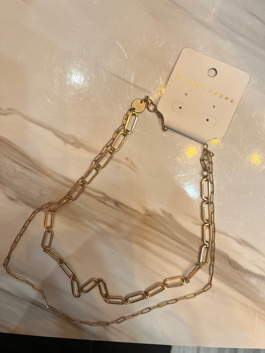 Double chain necklace *FINAL SALE*