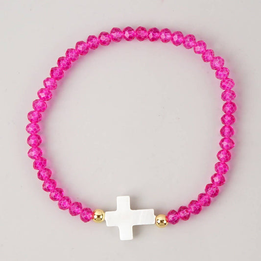Beaded Cross Bracelet