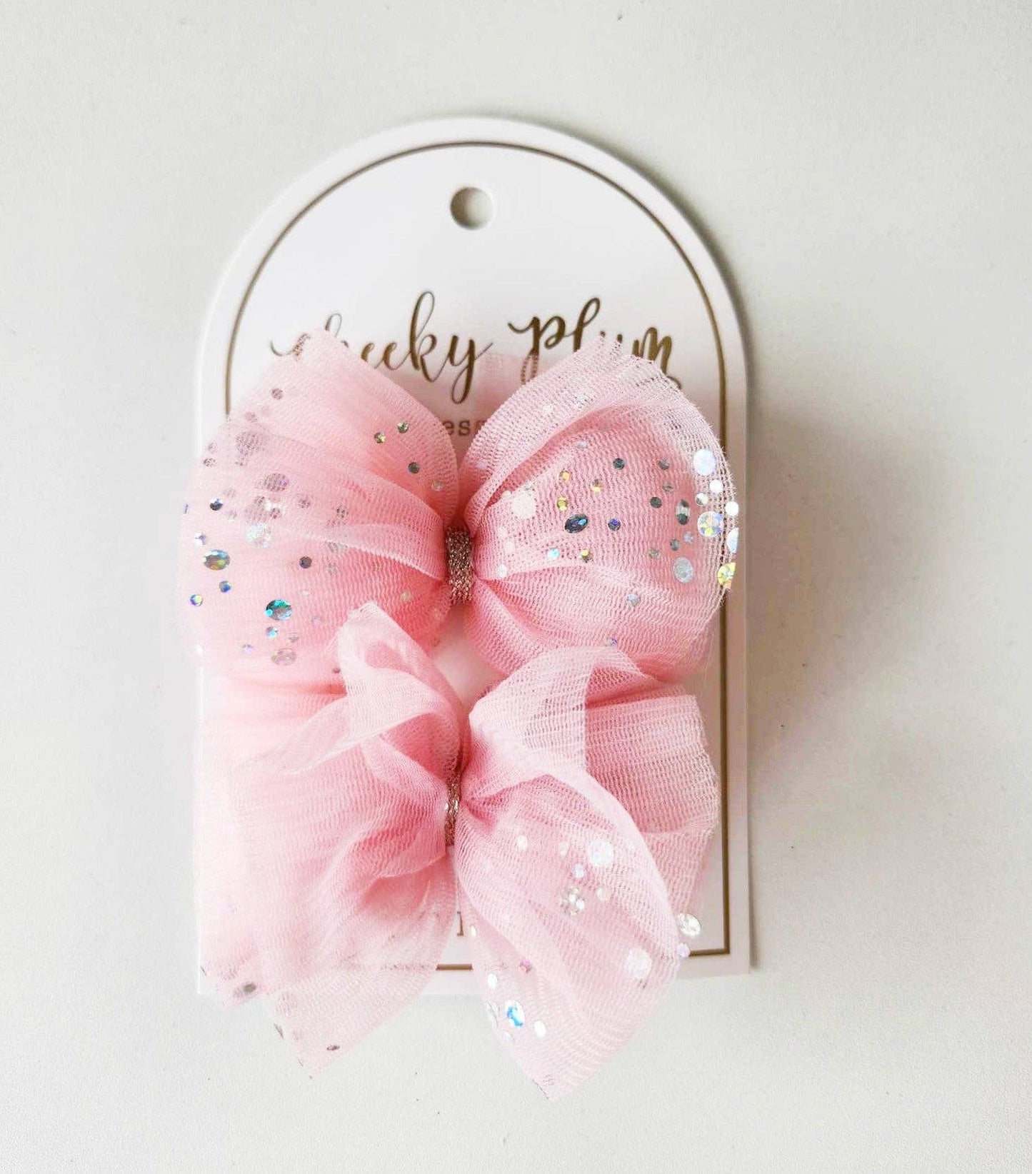 Tulle Hair Bow Clip Set