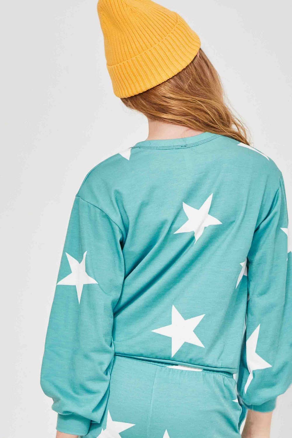 Good Girl Star Print Sweatshirt-Kids