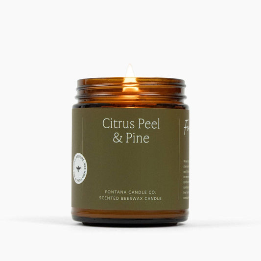 Citrus Peel & Pine Beeswax & Essential Oil Jar Candle: Jar Candle