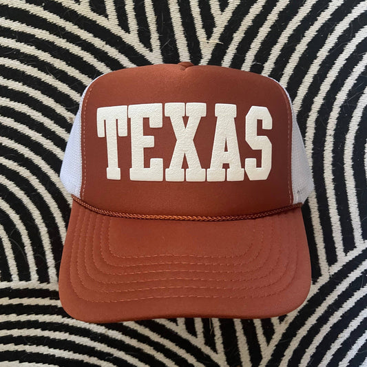 Texas Fan Trucker Hat | TX Orange/White: TX Orange/White