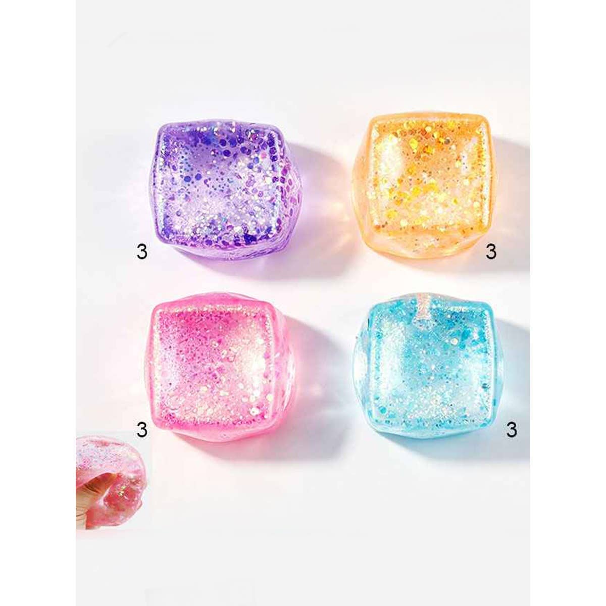 Glitter Cube Squish