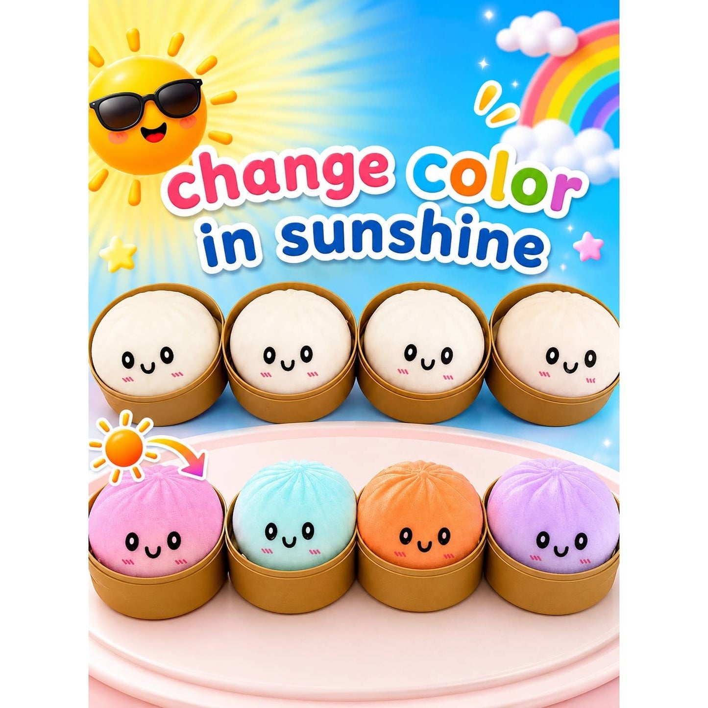 Color Changing Mini Dumpling Squish