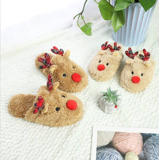 Christmas Rudolph Slippers