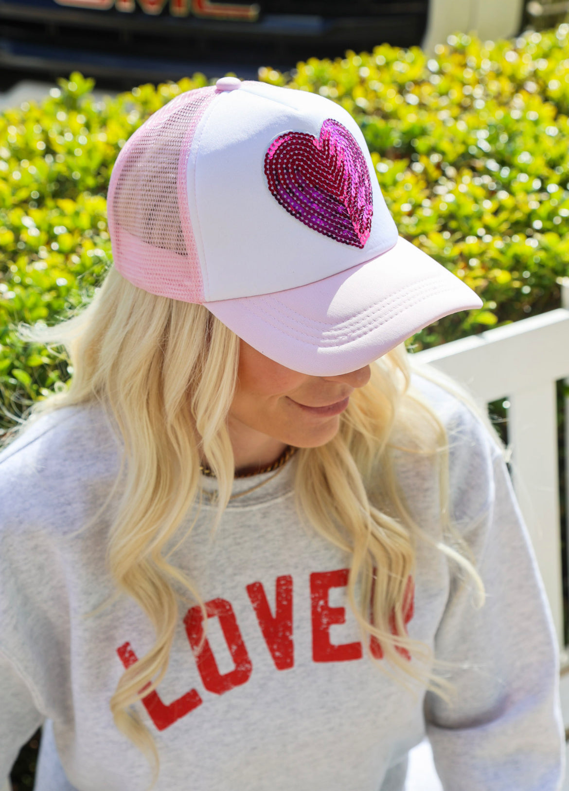 Big Heart Pink Trucker Hat