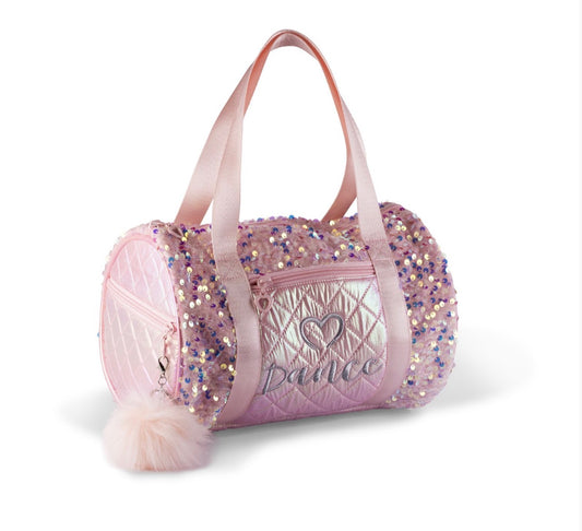 Sparkle my Heart Sequin Duffle- Pink