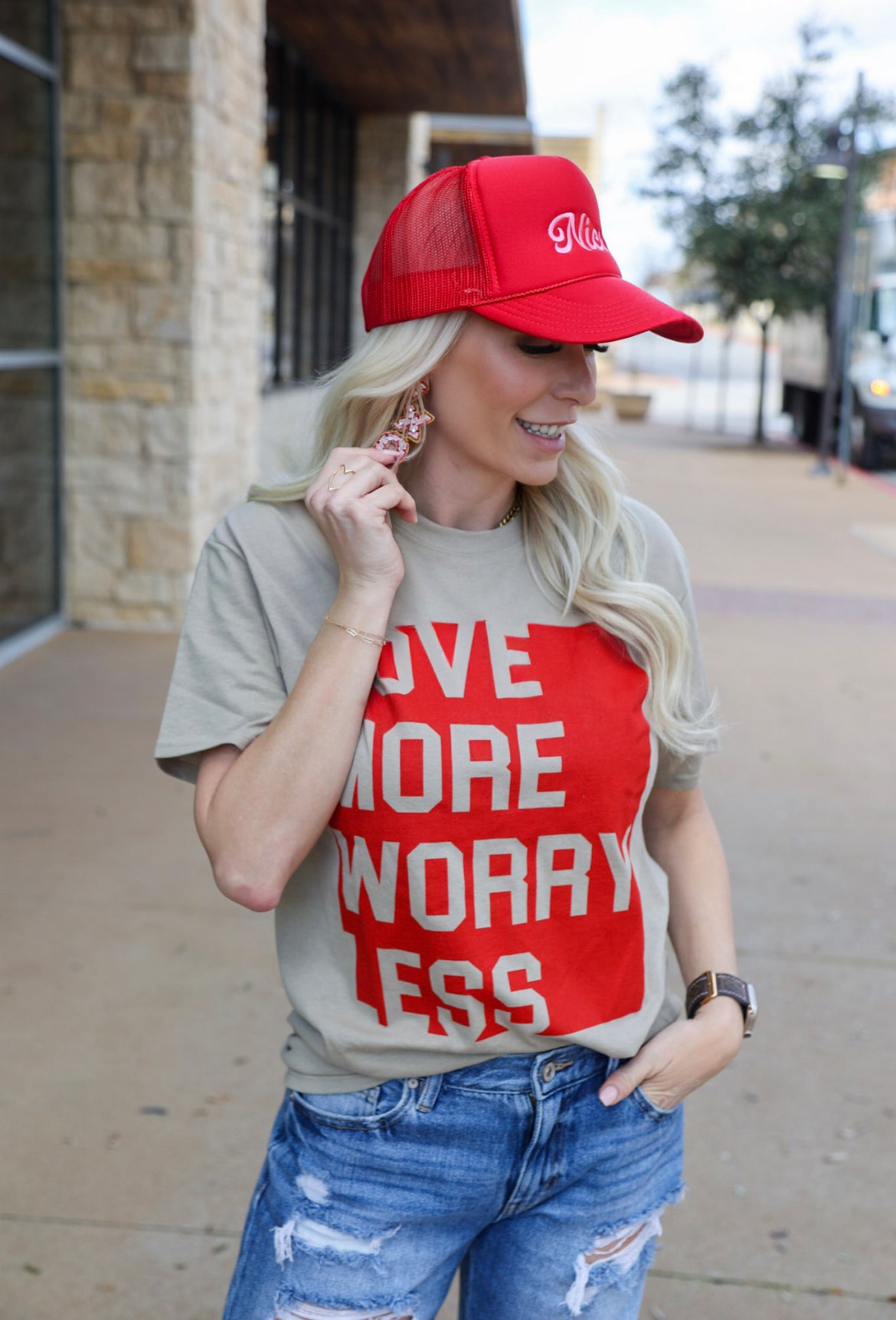 Love More Worry Less Graphic T