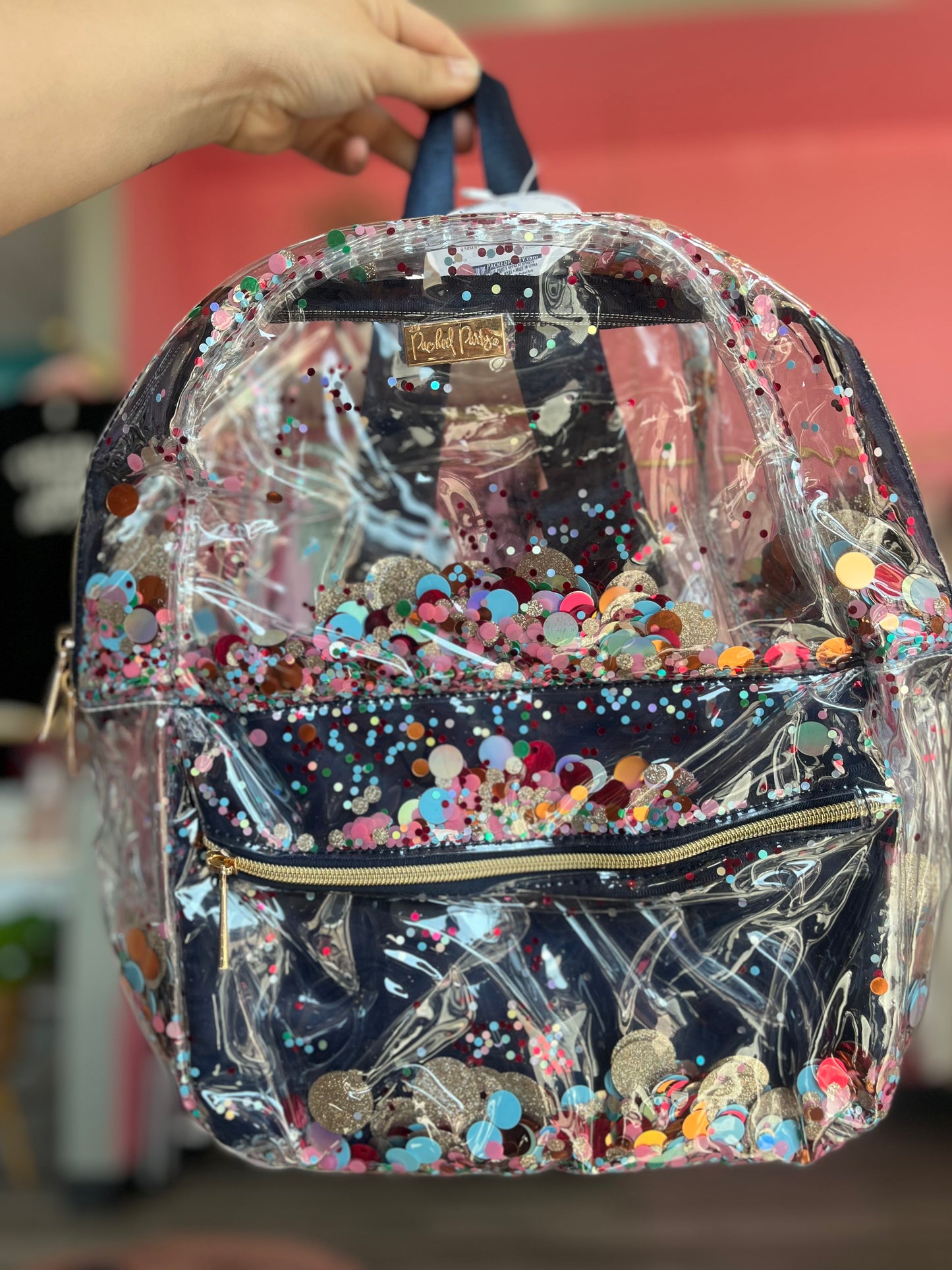 Confetti Clear Fashion Backpack