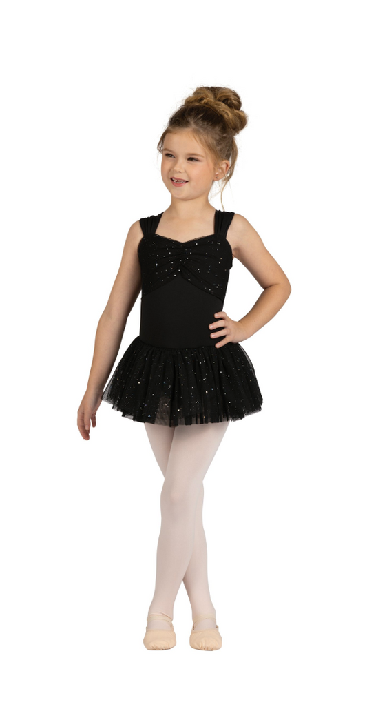 Mesh Overlay Sparkle Dress