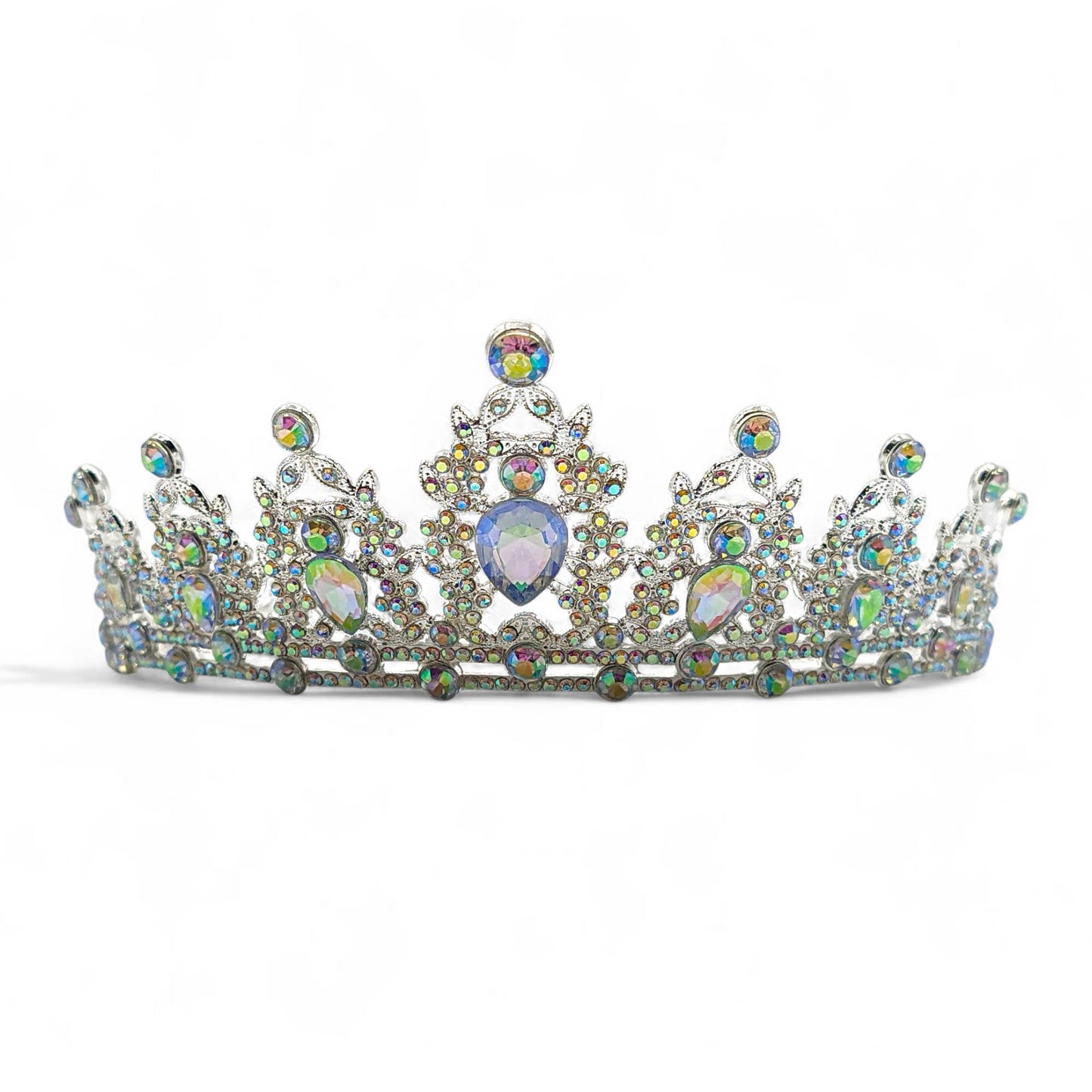 Iridescent Royal Crystal Crown Tiara